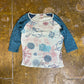 Tipster Long Sleeve Top Blue Turquoise 2000s y2k - M