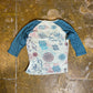 Tipster Long Sleeve Top Blue Turquoise 2000s y2k - M