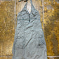Freeman T Porter Sleeveless Neckholder Dress Gray 2000s y2k - XS