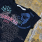 Freeman T Porter Short Sleeve Top Black 2000s y2k - XS