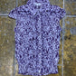 Straboski Sleeveless See Through Top White Purple 2000s y2k - M