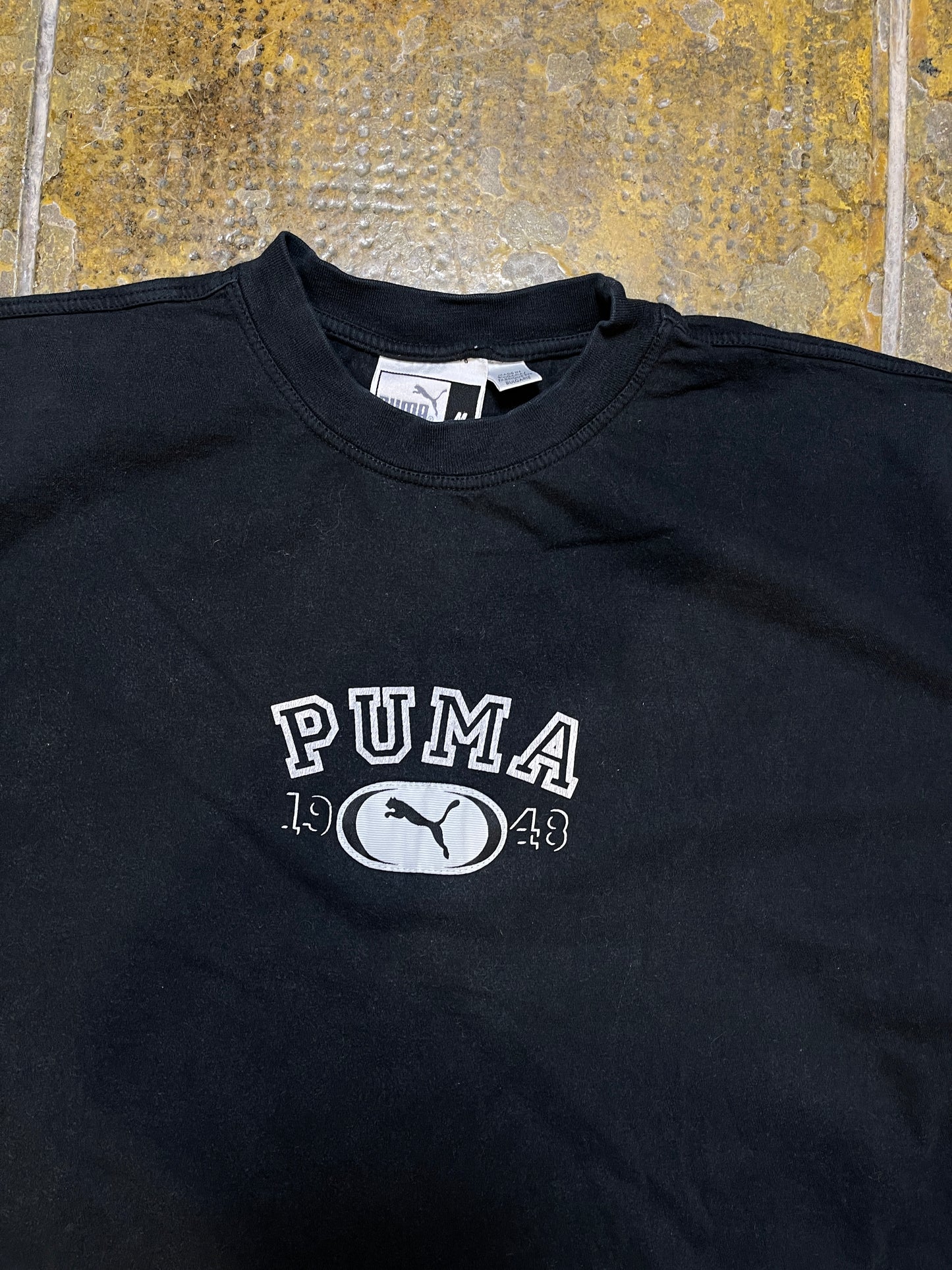 Puma VIntage T-Shirt Black 1990s - M
