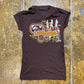 Timomo Short Sleeve Top Brown 2000s y2k - S