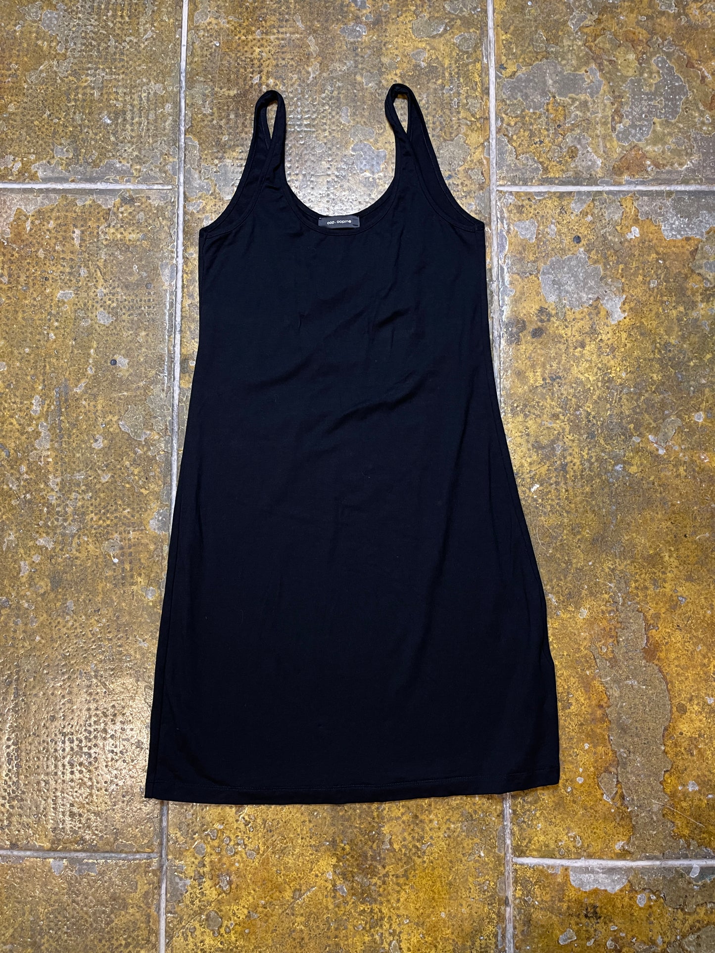 Cop Copine Sleeveless Dress Black 2000s y2k - S