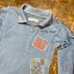 School Rag Short Sleeve Top Blue 2000s y2k - XS
