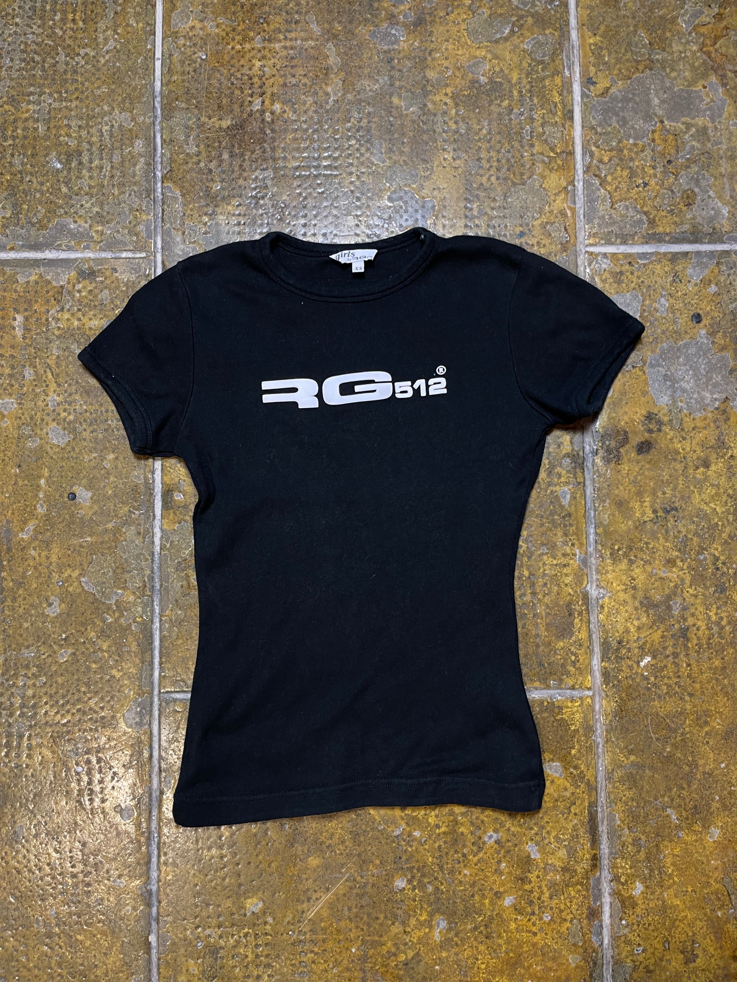 RG512 Short Sleeve Top Black 2000s y2k - XS