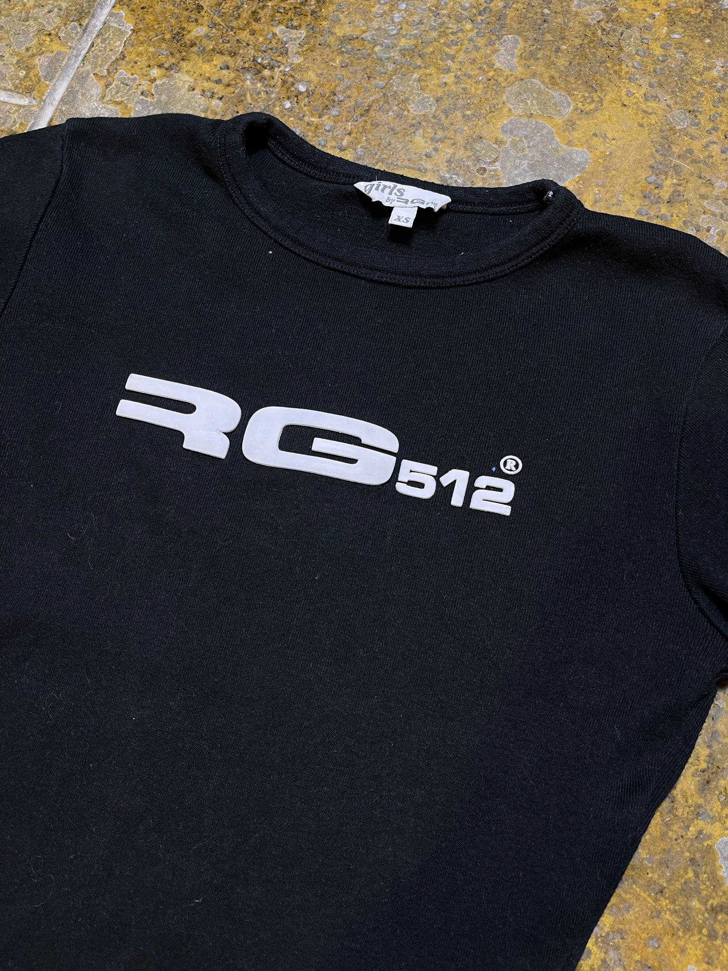 RG512 Short Sleeve Top Black 2000s y2k - XS