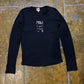 Dorotennis Long Sleeve Top Black 2000s y2k - S