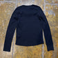 Dorotennis Long Sleeve Top Black 2000s y2k - S