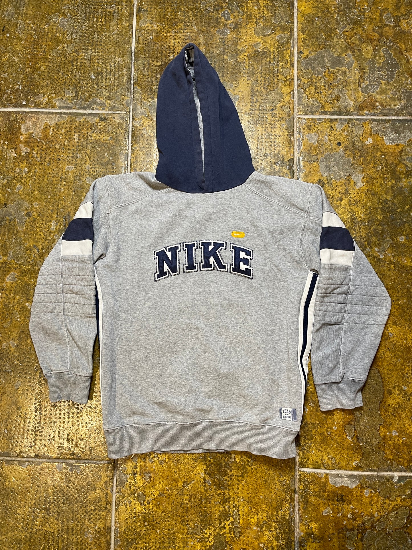 Nike Oregon 72 Hoodie Gray Navy 2000s y2k - S