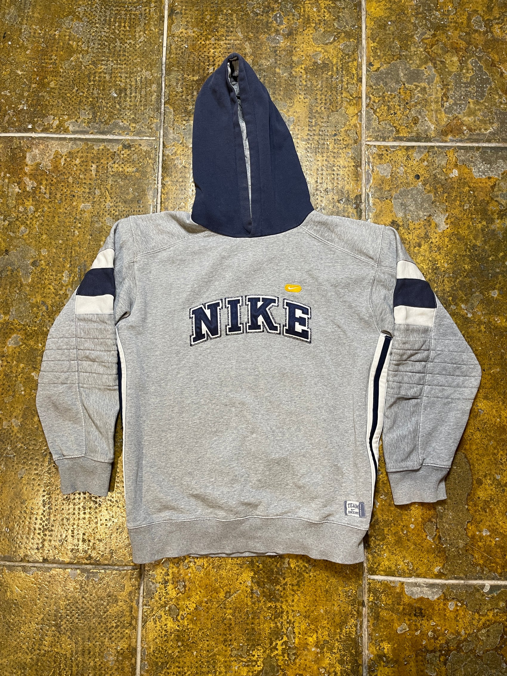Nike Oregon 72 Hoodie Gray Navy 2000s y2k - S