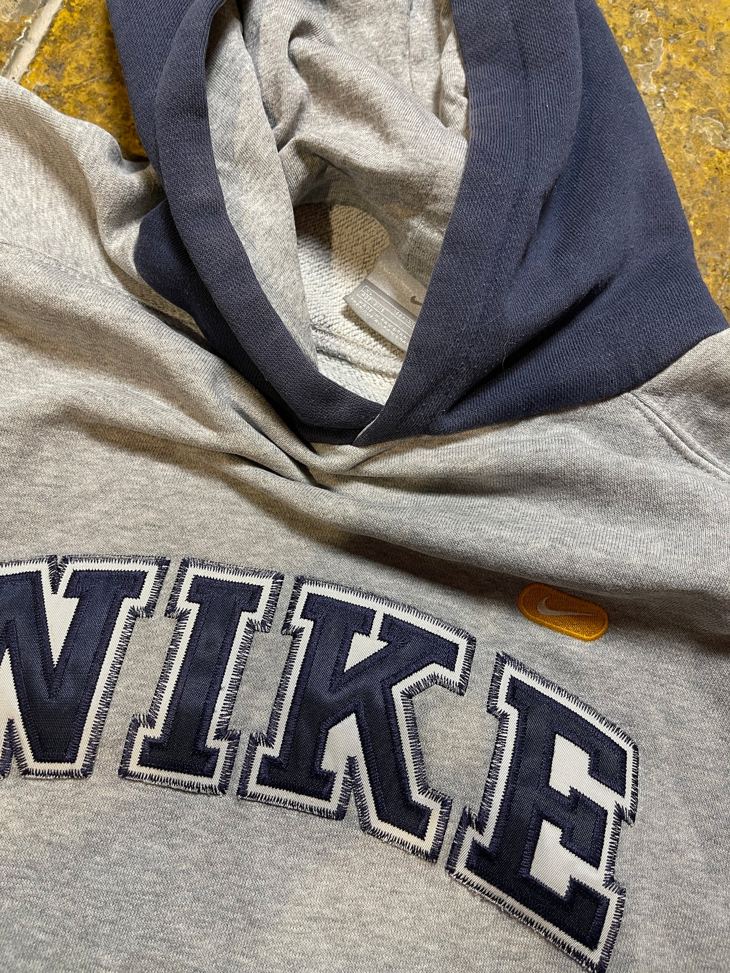 Nike Oregon 72 Hoodie Gray Navy 2000s y2k - S