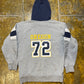 Nike Oregon 72 Hoodie Gray Navy 2000s y2k - S