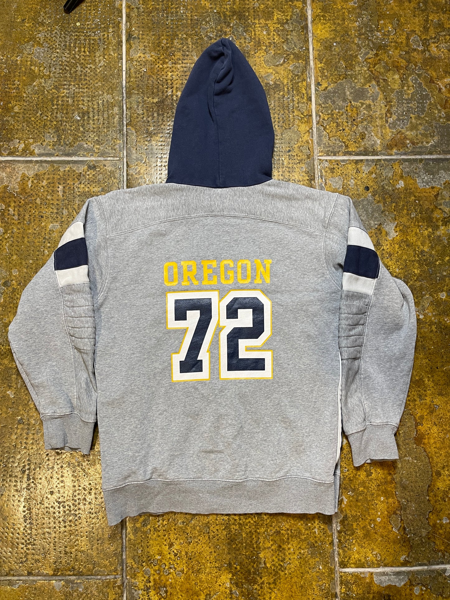 Nike Oregon 72 Hoodie Gray Navy 2000s y2k - S
