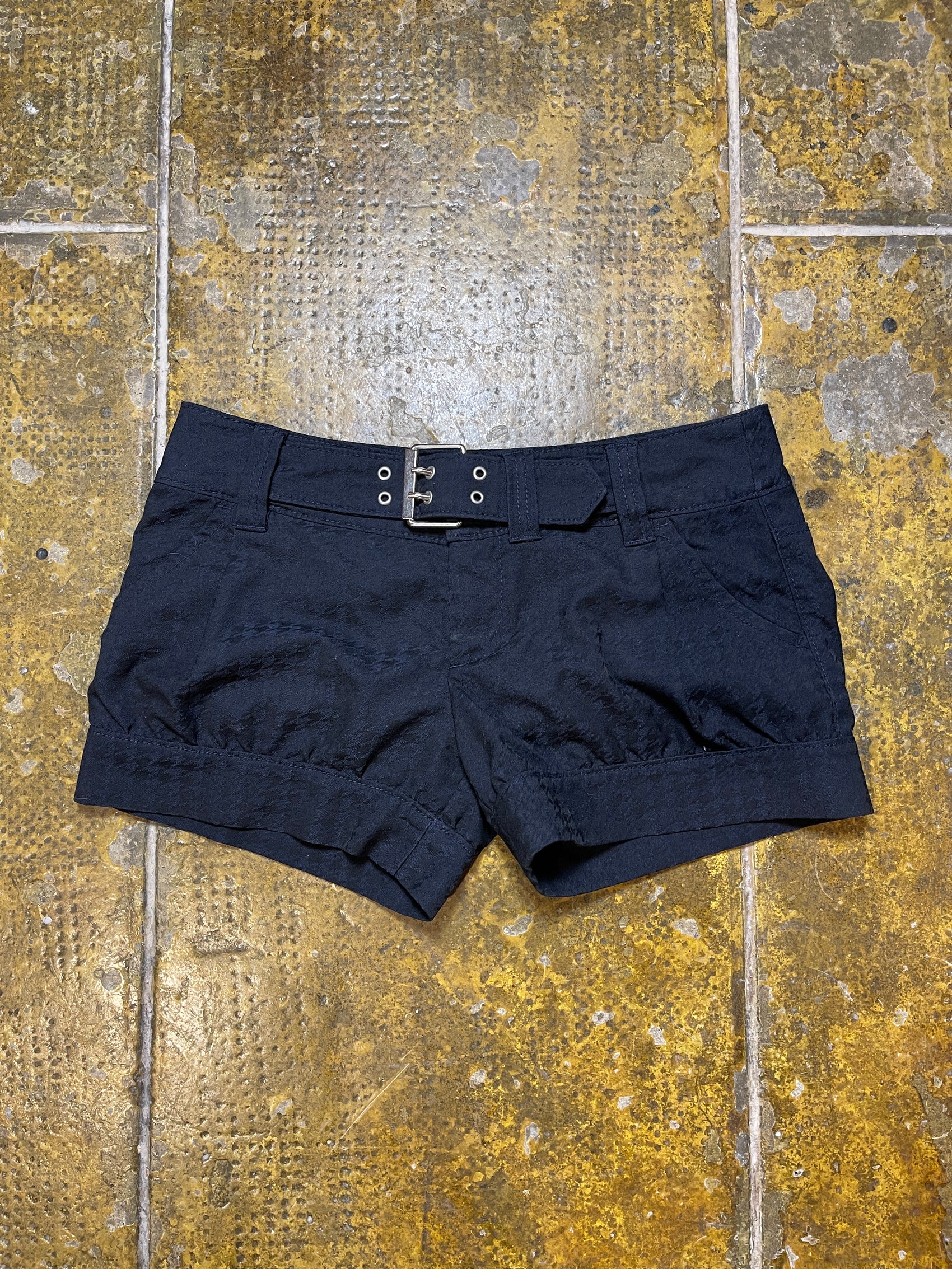 Miss Sixty Shorts Blue Black 2000s y2k - S/M