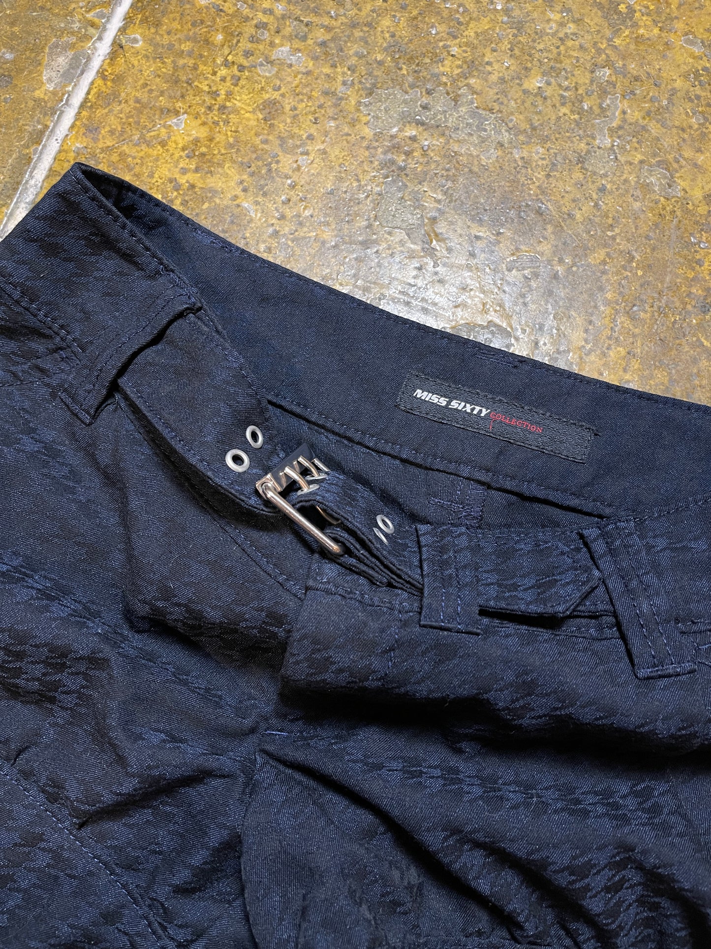 Miss Sixty Shorts Blue Black 2000s y2k - S/M