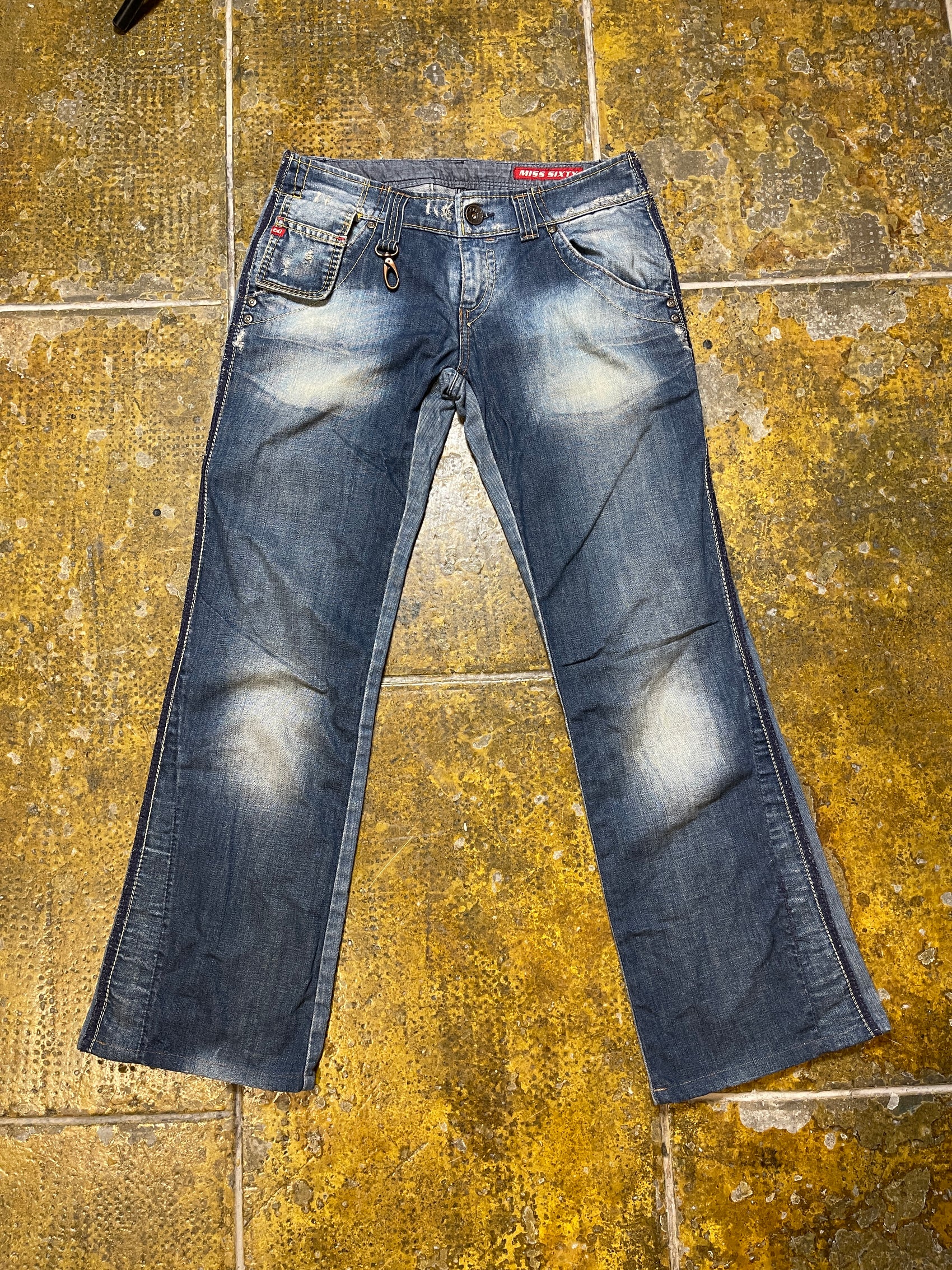 Miss Sixty Bootcut Low Waist Denim Pants Blue 2000s y2k - M