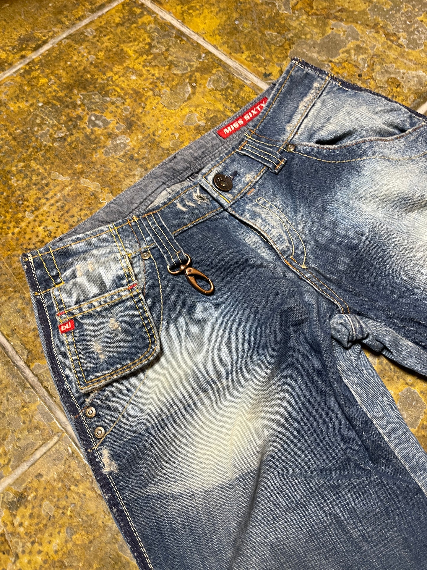 Miss Sixty Bootcut Low Waist Denim Pants Blue 2000s y2k - M