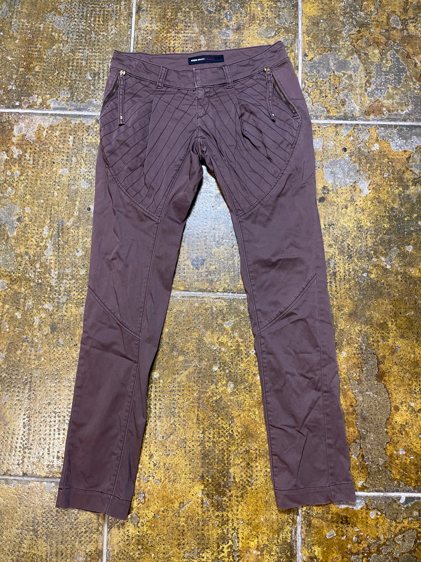 Miss Sixty Pants Low Waist Brown 2000s y2k - S