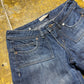 Mango Low Waist Denim Shorts Blue 2000s y2k - S