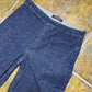 Max Mara Denim Capri Pants Blue 2000s y2k - XS