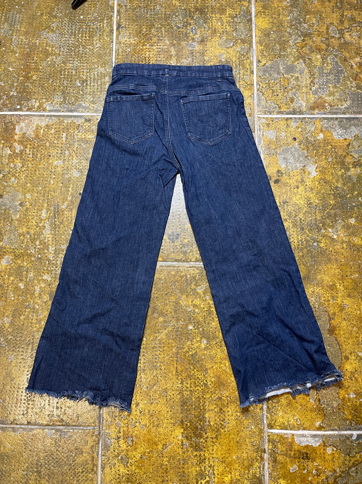 Max Mara Denim Capri Pants Blue 2000s y2k - XS