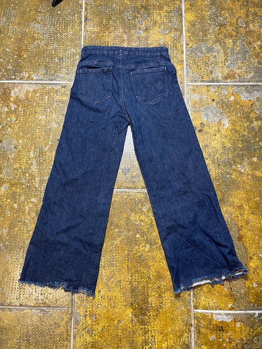 Max Mara Denim Capri Pants Blue 2000s y2k - XS