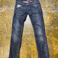 Fornarina Low Waist Skinny Denim Pants Blue 2000s y2k - M