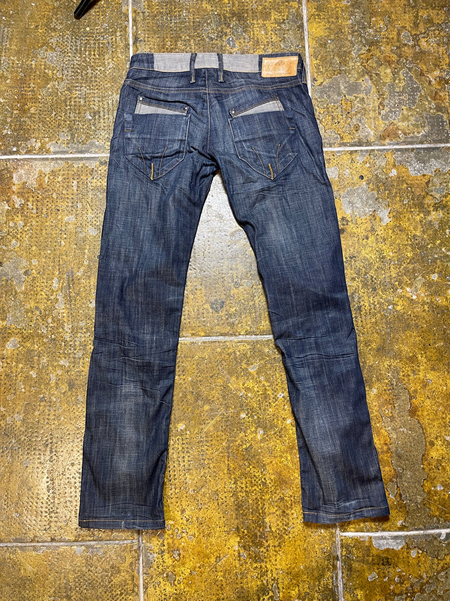 Fornarina Low Waist Skinny Denim Pants Blue 2000s y2k - M