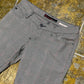 Miss Sixty Low Waist Flared checkered Pants Gray Black 2000s y2k - S/M