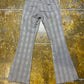 Miss Sixty Low Waist Flared checkered Pants Gray Black 2000s y2k - S/M