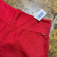 Onyx Flared Linen Pants Red 2000s y2k - XL