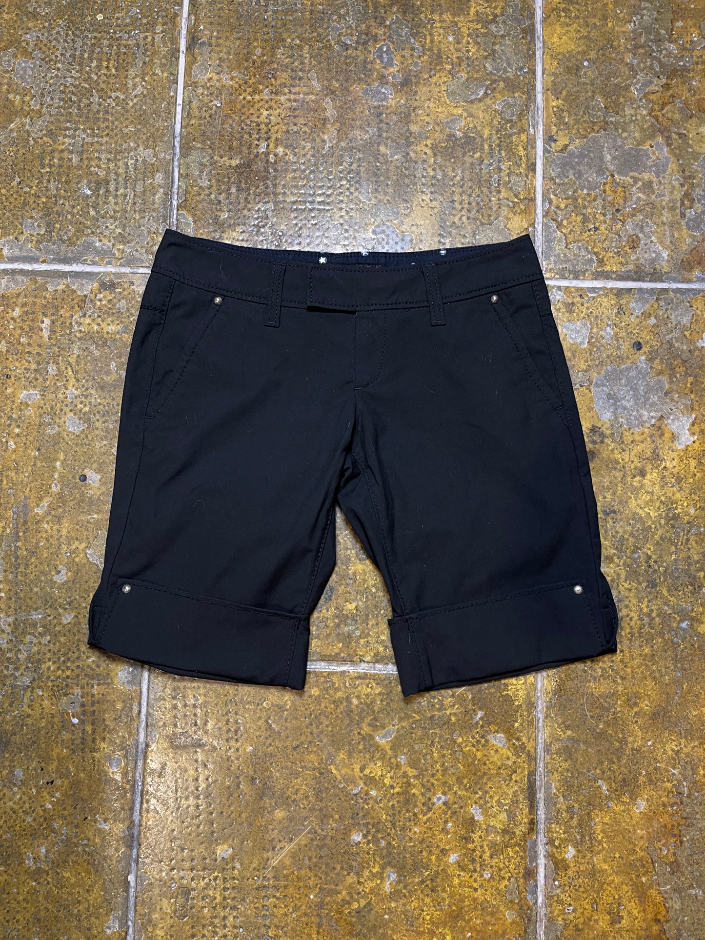 Miss Sixty Low Waist Shorts Black 2000s y2k - M
