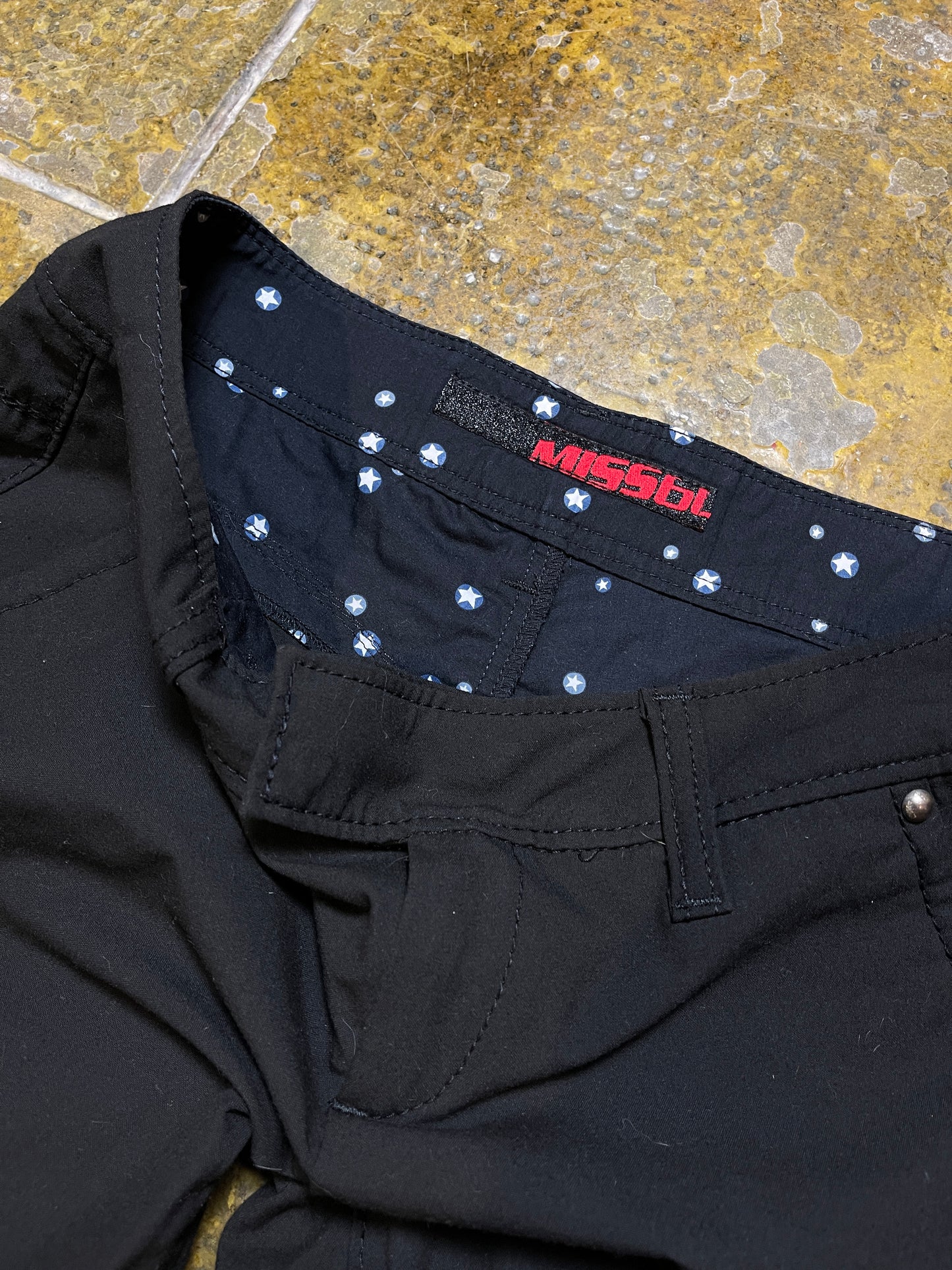 Miss Sixty Low Waist Shorts Black 2000s y2k - M