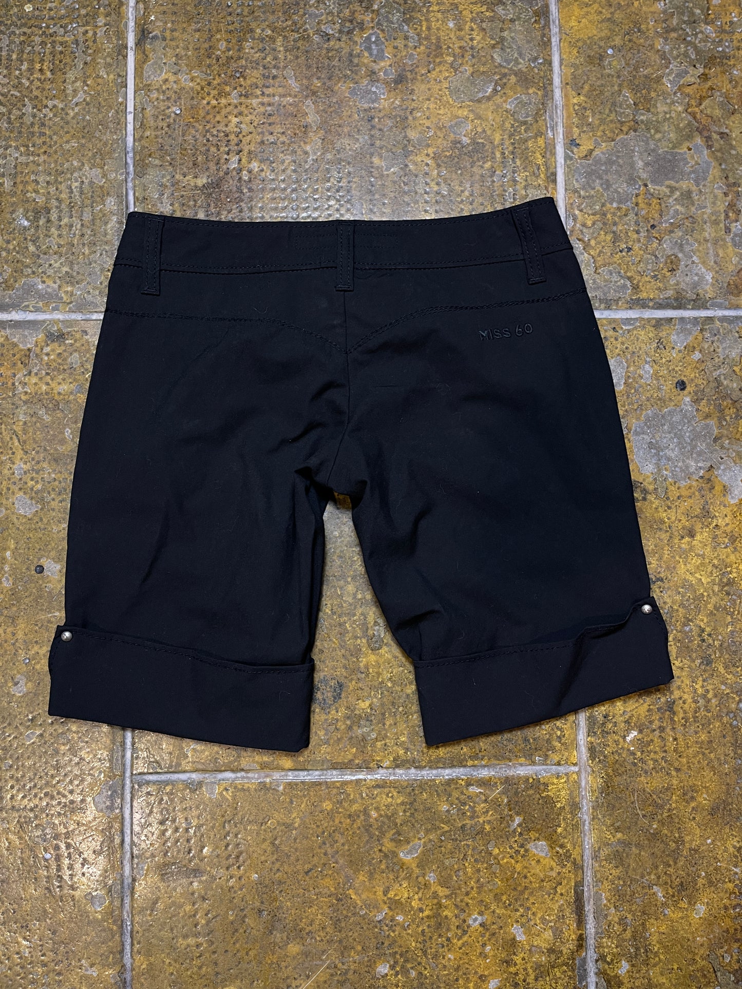 Miss Sixty Low Waist Shorts Black 2000s y2k - M