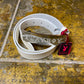 PLayboy Leather Belt 2004 White Deadstock 2000s y2k