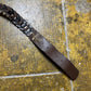 Playboy Leather Belt Brown Boho 2004 y2k