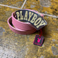 Playboy Leather Belt 2004 Pink 2000s y2k Big Buckle