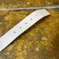 Playboy Leather Metal Belt White Silver 2004 y2k