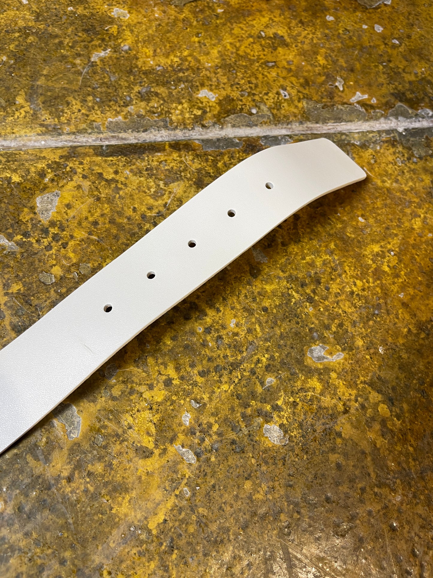 Playboy Leather Metal Belt White Silver 2004 y2k
