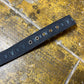 Playboy Belt Leather Cotton Black Silver Big Buckle 2004 y2k
