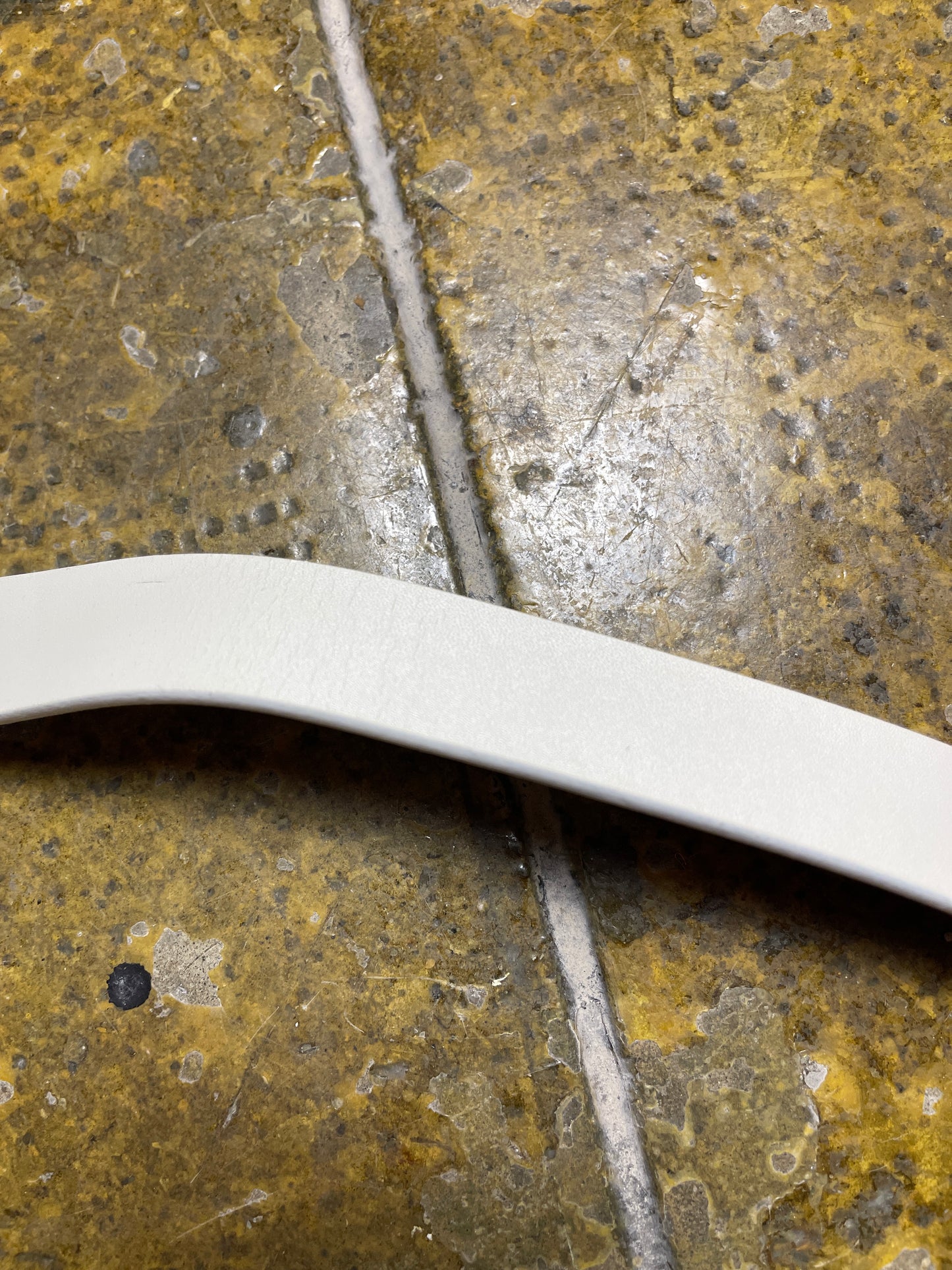 Playboy Leather Belt White Big Buckle Silver 2004 y2k