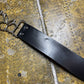 Playboy Leather Belt Black Silver Metal 2004 y2k