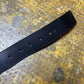 Playboy Leather Belt Black Silver Metal 2004 y2k