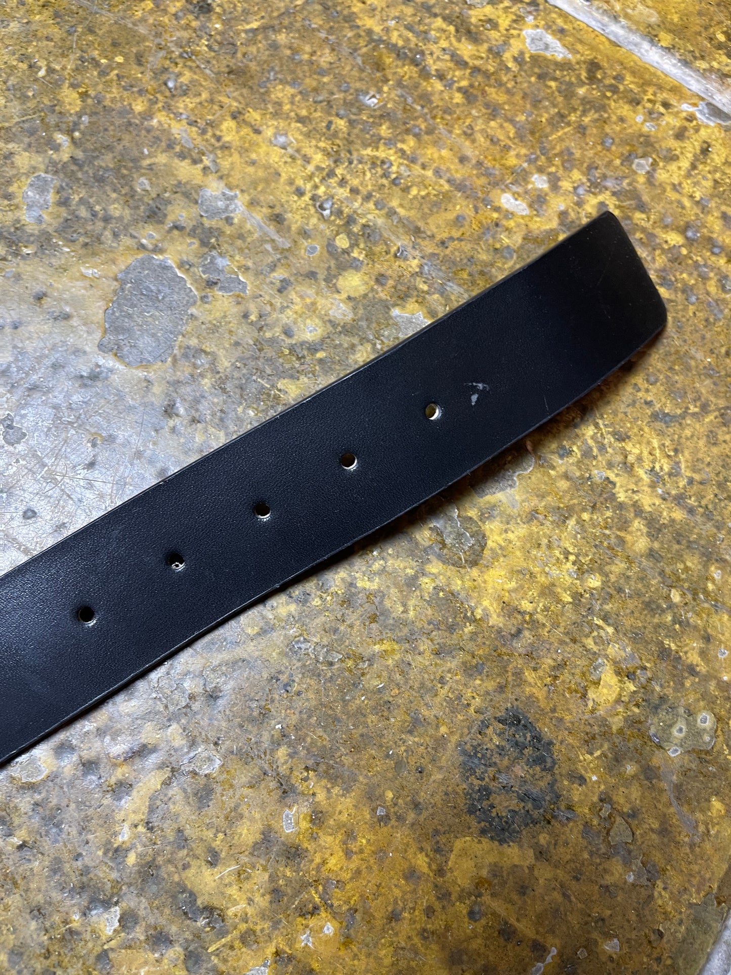 Playboy Leather Belt Black Silver Metal 2004 y2k