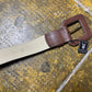 Playboy Leather Belt Brown Big Buckle 2000s y2k