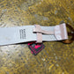 Playboy Leather Belt Rose Big Buckle Silver Metal 2004 y2k