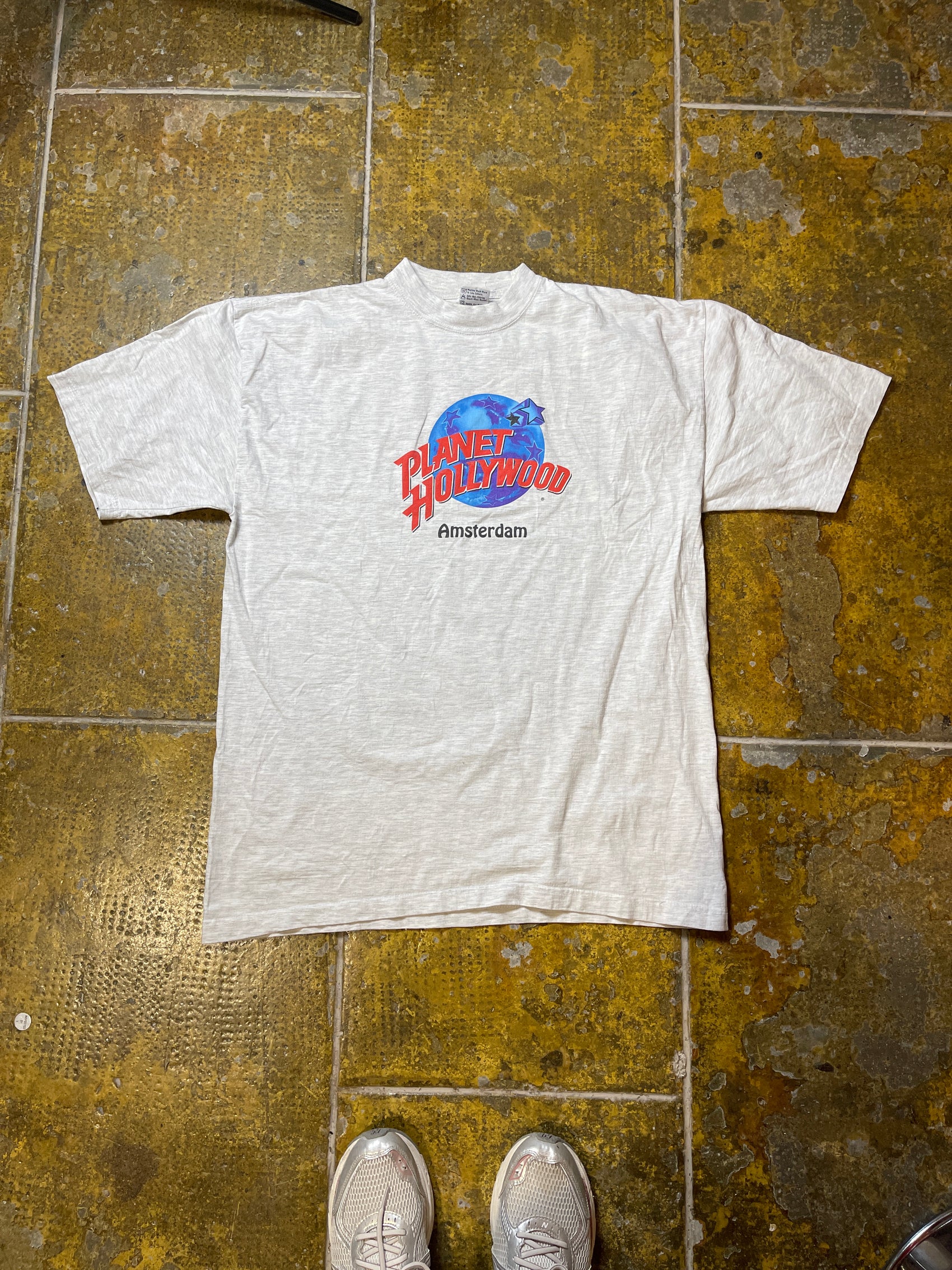 Vintage Planet Hollywood T-Shirt Gray 1991 - XL/XXL
