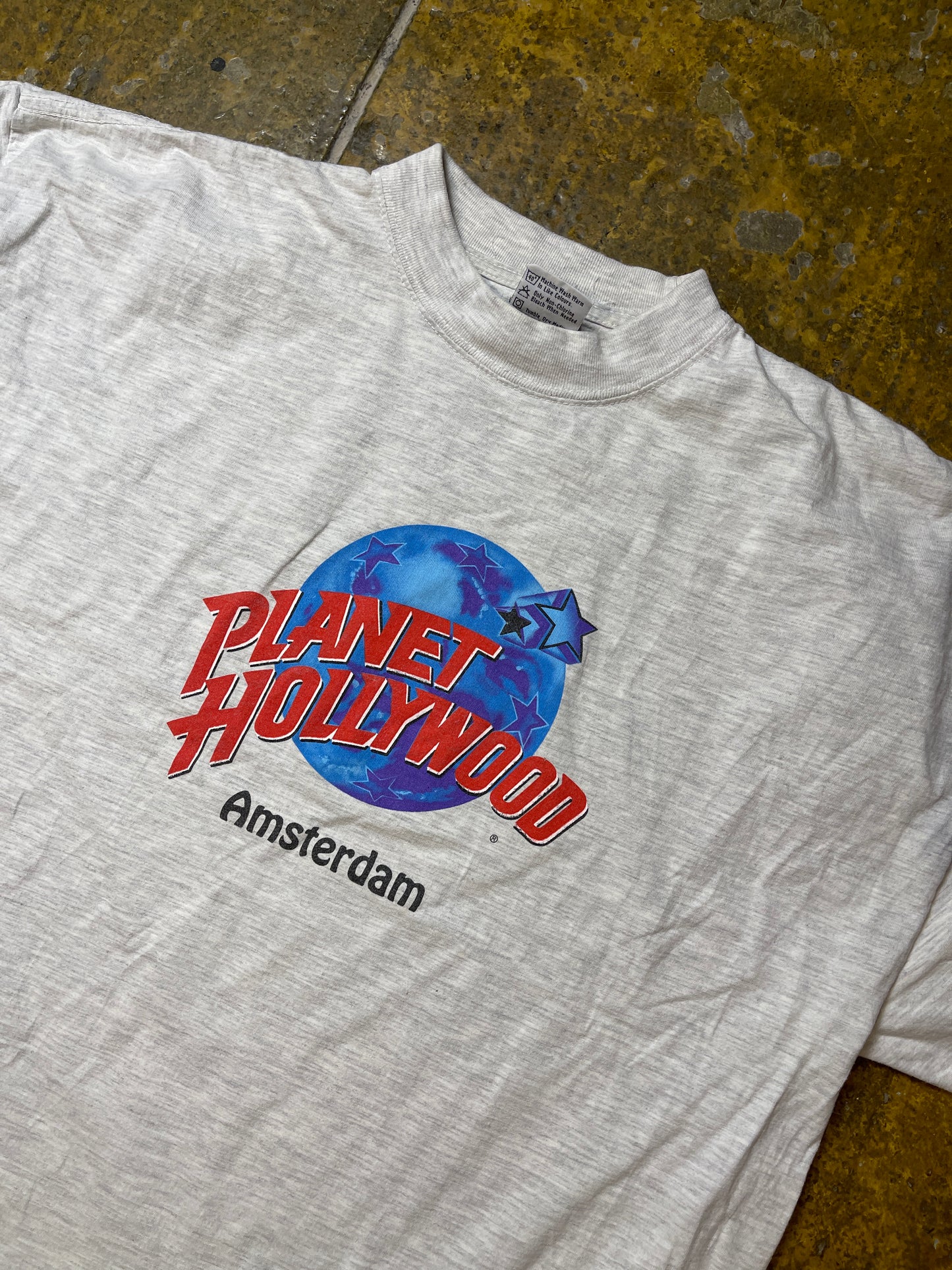 Vintage Planet Hollywood T-Shirt Gray 1991 - XL/XXL