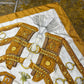 Vintage Hermes 'Aux Champs' Silk Scarf 1970 Caty Latham
